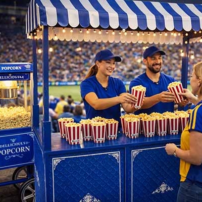 Popcornstand Sportveranstaltung