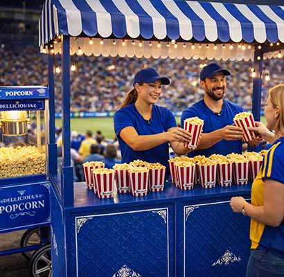 Popcornstand Sportveranstaltung